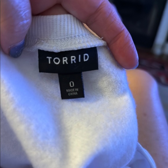 TORRID Ski Cozy Fleece Crew Neck Sweatshirt Size 0 / 12 - Picture 4 of 4